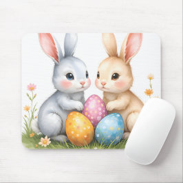 Mousepad Felz pascoa de coelhos de Páscoa de Cana-d'Água