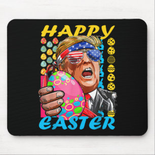 Mousepad Felz pascoa Trump Patriotic Bunny Flag