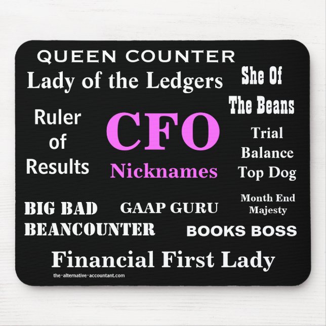 Mousepad Female CFO Nicknames Special Funny Title Gift (Frente)