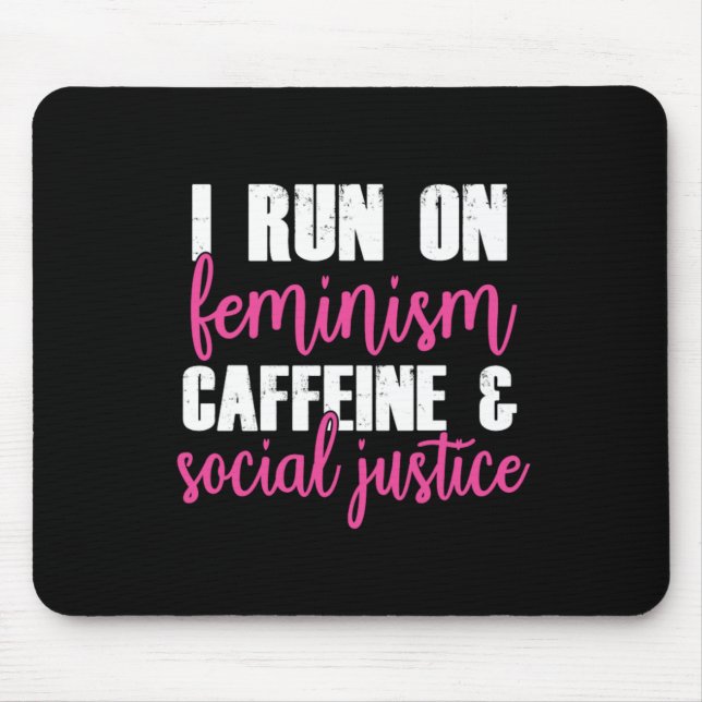 Mousepad Feminismo Justiça Social Igualdade Feminista Prese (Frente)