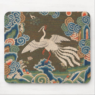 Mousepad Fênix antiga de trabalho de arte de aves chinesa