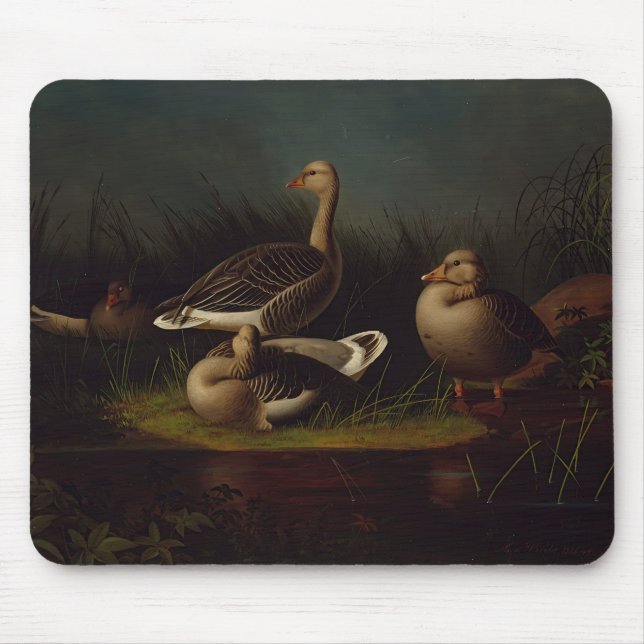 Mousepad Ferdinand von Wright - Greylag Geese (Frente)