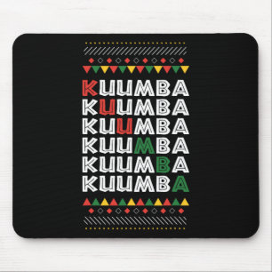 Mousepad Feriado Africano Americano Princípio de Kuumba Kwa