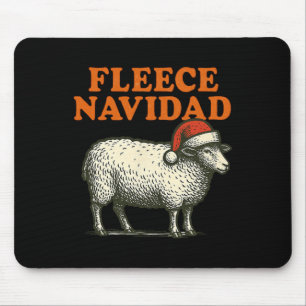 Mousepad Feriado de Natal do Fleece Navidad Funny Shep Pun