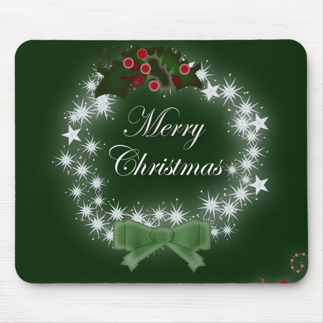 Mousepad Feriado de Natal moderno, Natal Feliz (Frente)