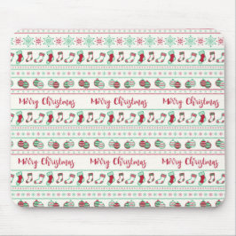 Mousepad Feriado de Padrão de Suéter de Natal Feio