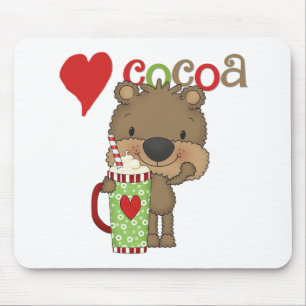Mousepad Feriado do amor do cacau do urso