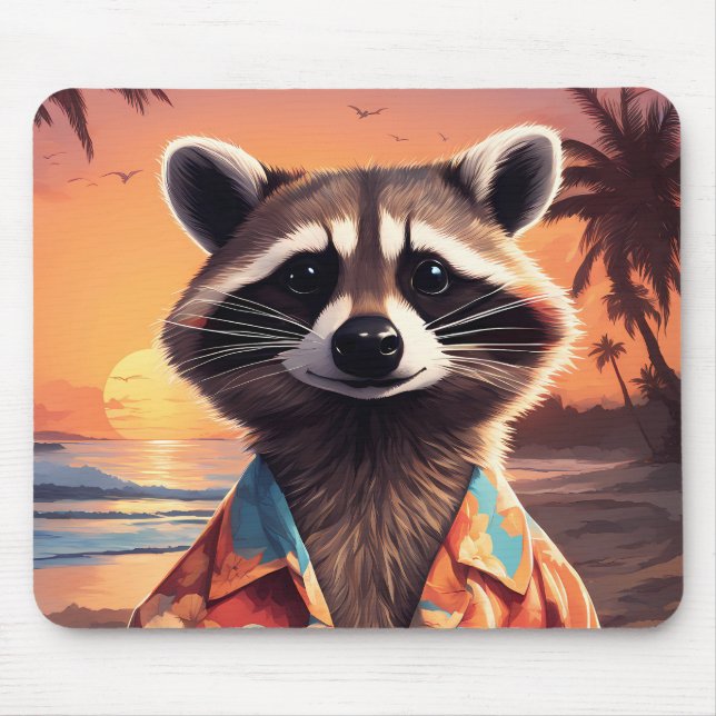 Mousepad Feriado Raccoon (Frente)
