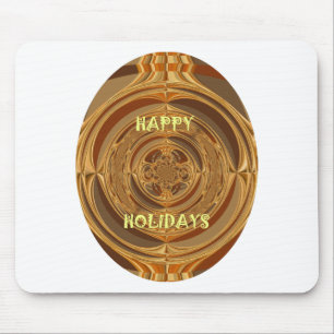 Mousepad Feriados Felizes Círculo Impressão/Design