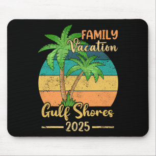 Mousepad Férias da Família Alabama em 2025 na praia do Golf