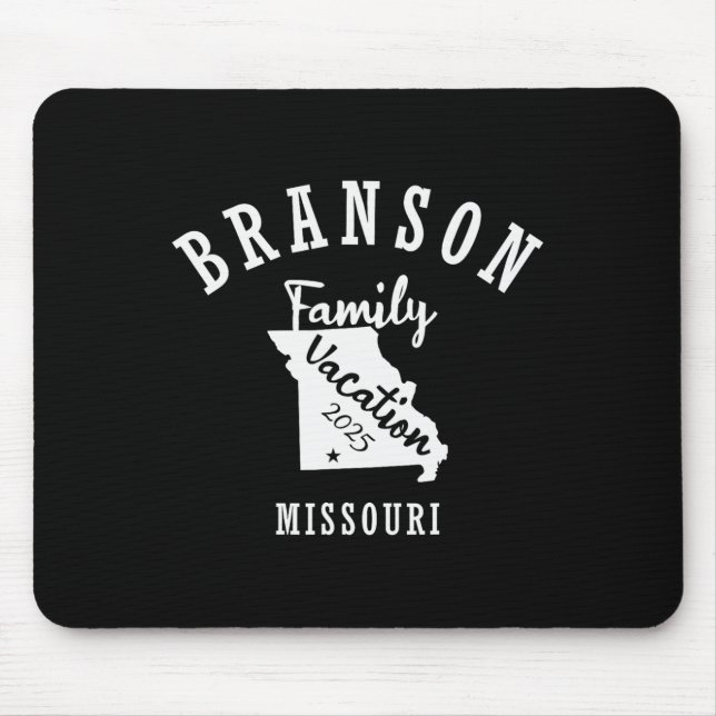 Mousepad Férias da família Branson 2025 Férias da família B (Frente)