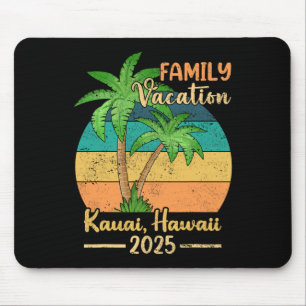Mousepad Férias da Família Kauai Hawaii Beach 2025 Summer
