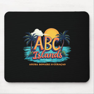 Mousepad Férias de Cruzeiro Aru Bonaire Curaçao Caribe Abc
