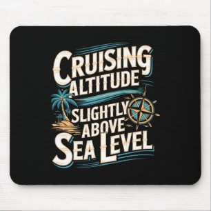 Mousepad Férias de Cruzeiro Divertidas Amantes do Oceano Ná