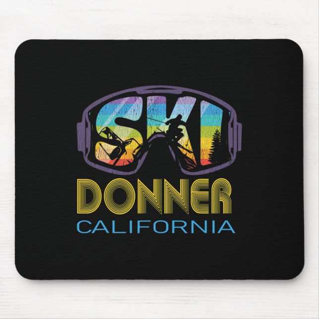 Mousepad Férias de Esqui Donner Califórnia  (Frente)