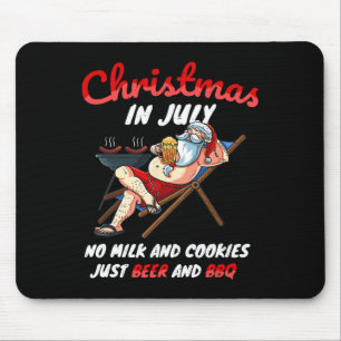 Mousepad Férias de Natal em Julho Papai Noel Festa de Natal