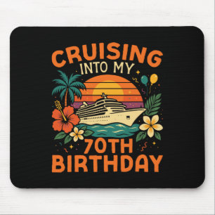Mousepad Férias de Navio de Cruzeiro Fazendo 70 Anos Cruisi