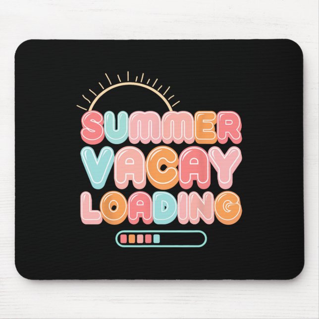 Mousepad Férias de Verão Carregando Férias da Família Hawai (Frente)