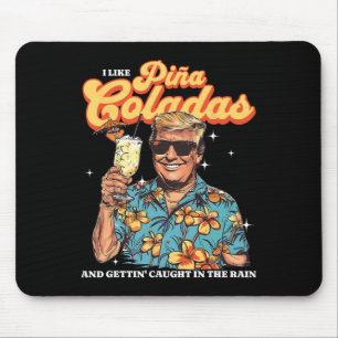 Mousepad Férias de Verão de Donald Trump no Havaí na Praia