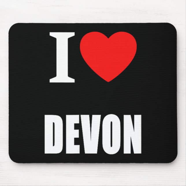 Mousepad Férias em Devon Surf Mar Areia Campo  (Frente)