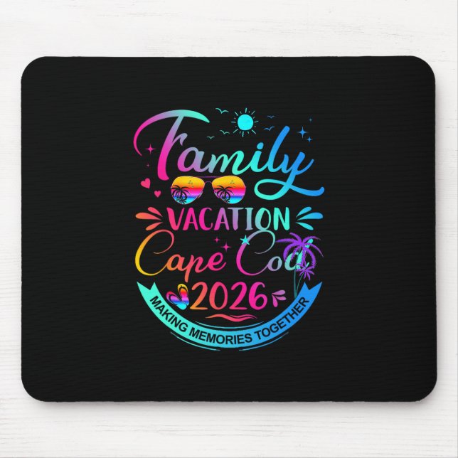 Mousepad Férias em Família Cape Cod 2026 Presente de Palmei (Frente)