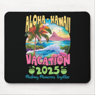 Mousepad Férias Familiares 2025 Aloha Havaí Matchin Havaian
