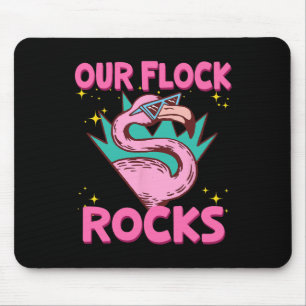 Mousepad Férias Familiares De Flamingo Correspondendo A Nos