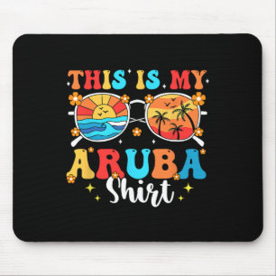 Mousepad Férias Familiares de Verão em Combinação com Aruba