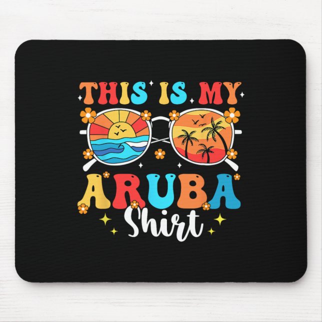 Mousepad Férias Familiares de Verão em Combinação com Aruba (Frente)