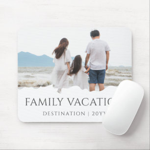Mousepad Férias Familiares Elegantes Foto Trip da Família