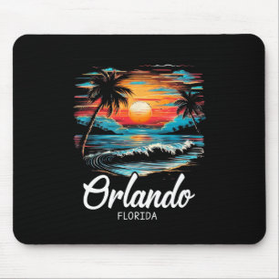 Mousepad Férias Familiares Retro Sunset Florida Orlando