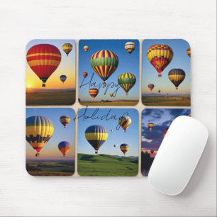 Mousepad Férias Felizes-Balões de Ar Quente