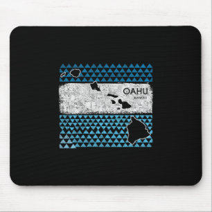 Mousepad Férias no Vulcão da Ilha Havaiana Oahu Retro