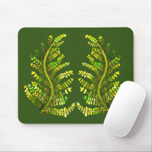 Mousepad Fern leaf green fern art
