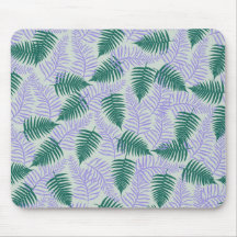 Fern roxo verde deixa padrão de flores retrô 70s