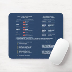 Mousepad Ferramenta de referência de notário público móvel 