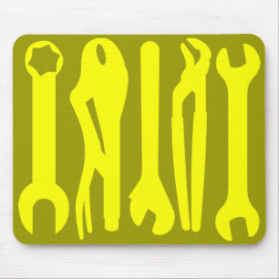 Mousepad Ferramentas - Sombras de Amarelo