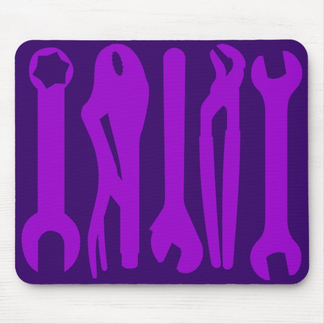 Mousepad Ferramentas - Sombras de Roxo (Frente)