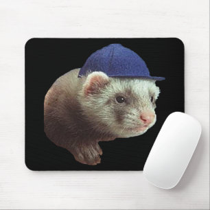 Mousepad Ferret Vestindo o chapéu