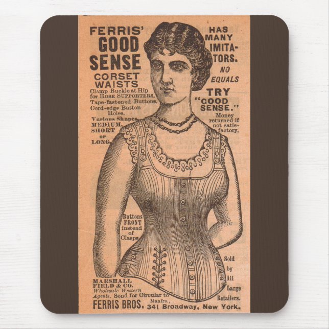 Mousepad Ferris Common Sense Corsets 1880s (Frente)