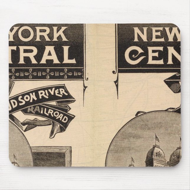 Mousepad Ferrovia do Rio de Nova Iorque Central e Hudson (Frente)