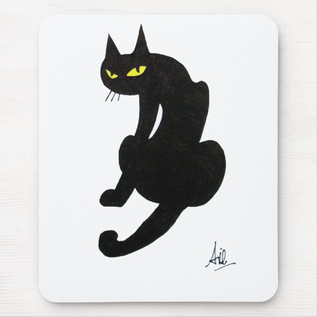 MOUSEPAD FESTA BLACK CAT HALLOWEEN (Frente)