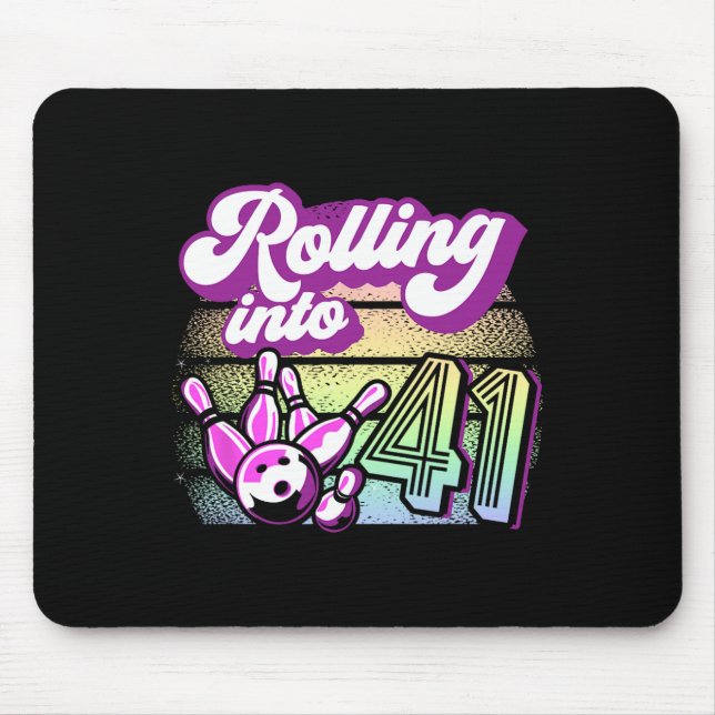 Mousepad Festa boliche A Passar Para 41 Boliches Aniversári (Frente)