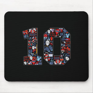 Mousepad Festa de Aniversário de 10 anos com Tema de Hóquei