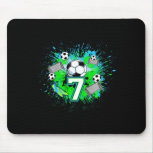 Mousepad Festa de Aniversário de 7 Anos de Futebol Infantil