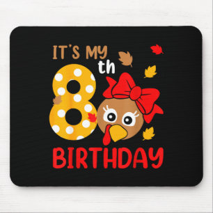 Mousepad Festa de Aniversário de 8 anos do Dia de Ação de G