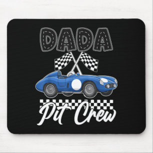 Mousepad Festa de aniversário de carro de corrida família d