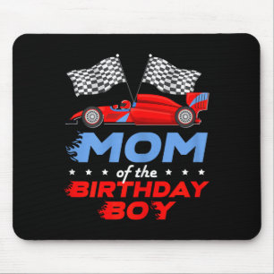 Mousepad Festa De Aniversário De Carro De Corrida Linda Mãe
