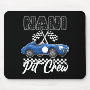 Mousepad Festa de aniversário de corrida de carro da famíli