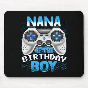 Mousepad Festa de aniversário De Jogo De Vídeo Nana Do Aniv